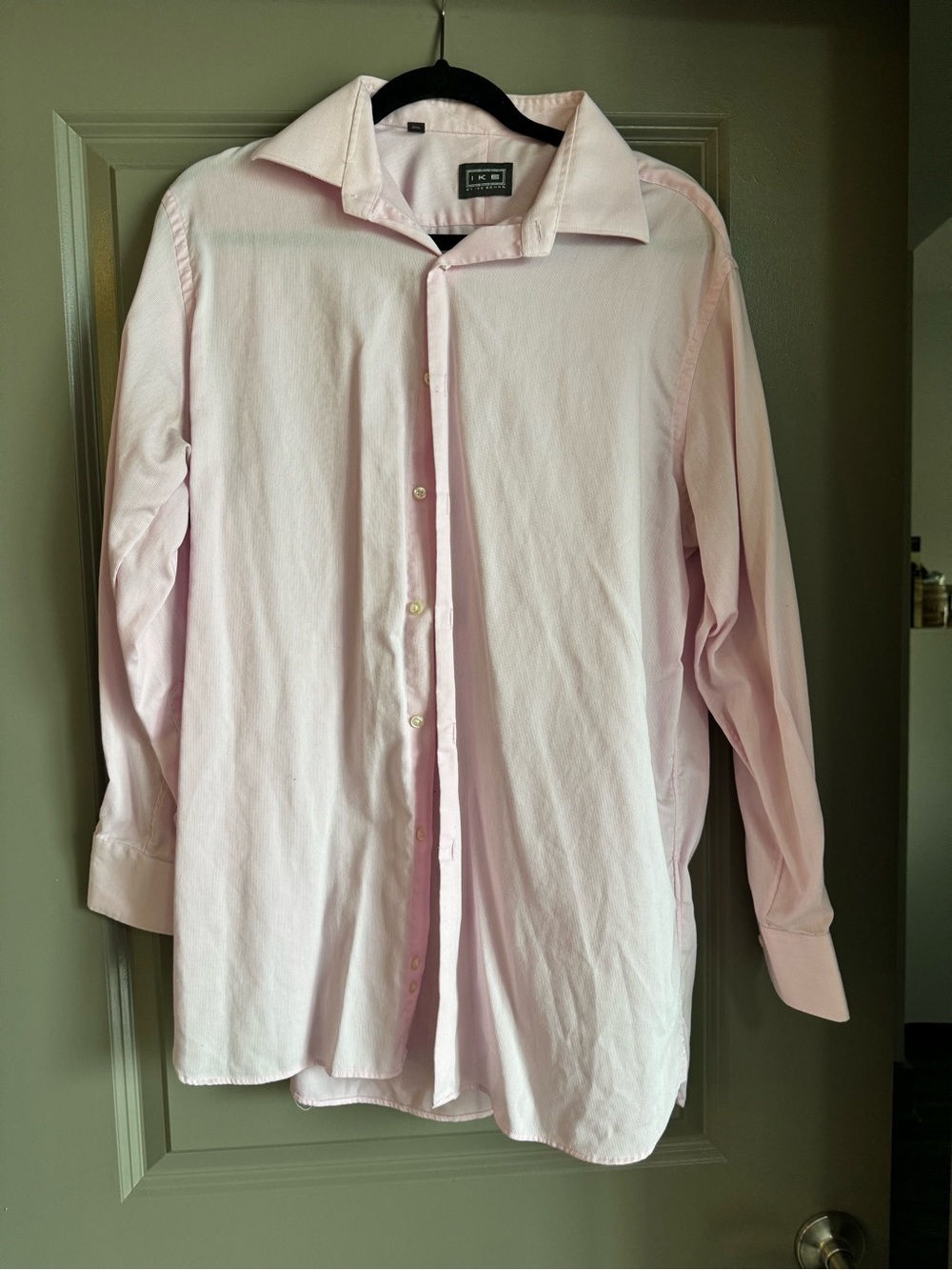 Ike Behar Pale Pink Men's Dress Shirt